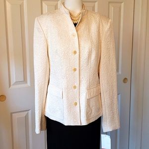 Anne Klein winter white jacket